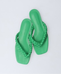 FABIO RUSCONI | 【FABIO RUSCONI】スクエアトウウーブンレザートングサンダル(F22200)(サンダル)