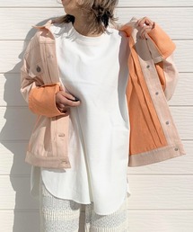 Q | バイカラーツイルＧジャン(デニムジャケット)