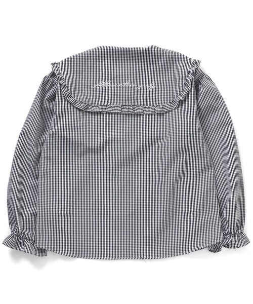 algy(アルジー)の「りぼん付きスクエア衿ブラウス(シャツ/ブラウス・キッズ・ブラック/ベージュ/オフホワイト・SMALL/MEDIUM/X-SMALL/XX-SMALL)」の8枚目の写真