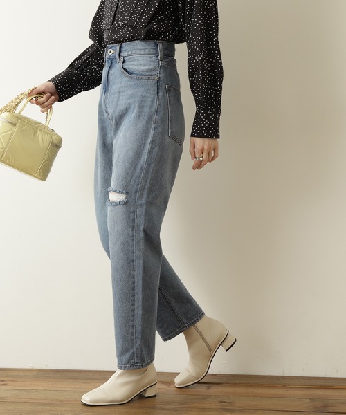 N.(N. Natural Beauty Basic)(エヌエヌナチュラルビューティーベーシック)の「【S Size Line】◆ライトカラースリムテーパードデニム(デニムパンツ・レディース・ライトブルー/パープル/オレンジ・SMALL/MEDIUM)」の11枚目の写真