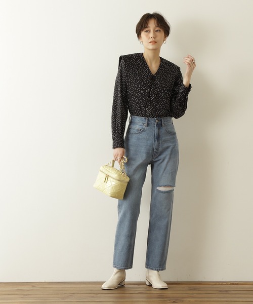 N.(N. Natural Beauty Basic)(エヌエヌナチュラルビューティーベーシック)の「【S Size Line】◆ライトカラースリムテーパードデニム(デニムパンツ・レディース・ライトブルー/パープル/オレンジ・SMALL/MEDIUM)」の10枚目の写真