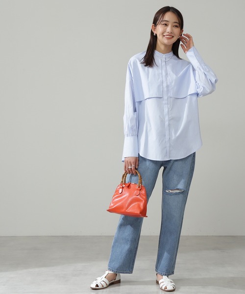 N.(N. Natural Beauty Basic)(エヌエヌナチュラルビューティーベーシック)の「【S Size Line】◆ライトカラースリムテーパードデニム(デニムパンツ・レディース・ライトブルー/パープル/オレンジ・SMALL/MEDIUM)」の18枚目の写真