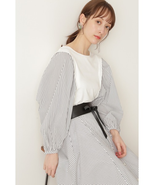 JILL STUART（ジルスチュアート）の「◆ジャンニカットソー（Tシャツ/カットソー・レディース・ホワイト/グリーン・FREE）」の3枚目の写真