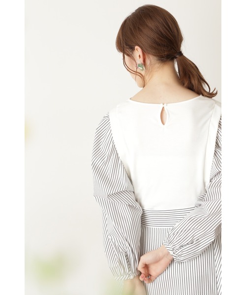 JILL STUART（ジルスチュアート）の「◆ジャンニカットソー（Tシャツ/カットソー・レディース・ホワイト/グリーン・FREE）」の6枚目の写真