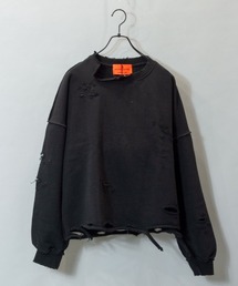 GALLIS ADDICTION | GA DAMAGE CREW/ダメージ スウェット(スウェット)