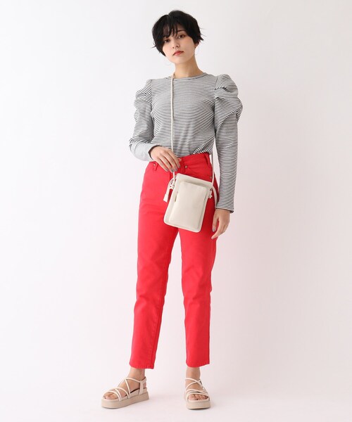 OPAQUE.CLIP（オペークドットクリップ）の「◆ソフトフェイクレザードロストミニショルダー（ショルダーバッグ・レディース・ホワイト/ブラック/イエロー/ベビーピンク・00）」の13枚目の写真