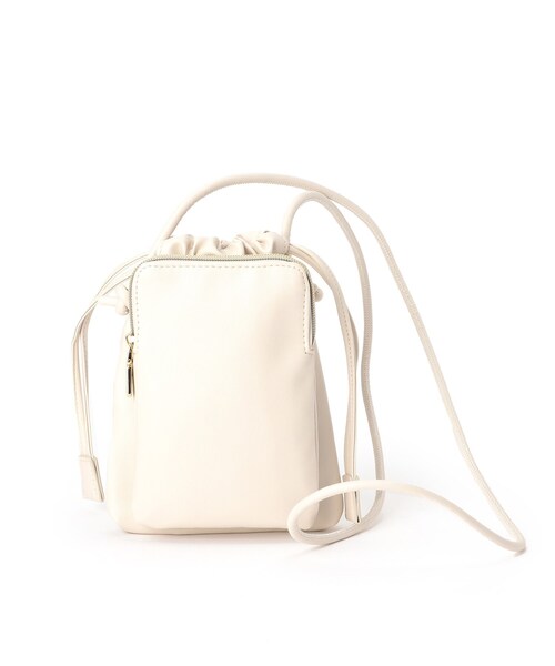 OPAQUE.CLIP（オペークドットクリップ）の「◆ソフトフェイクレザードロストミニショルダー（ショルダーバッグ・レディース・ホワイト/ブラック/イエロー/ベビーピンク・00）」の15枚目の写真