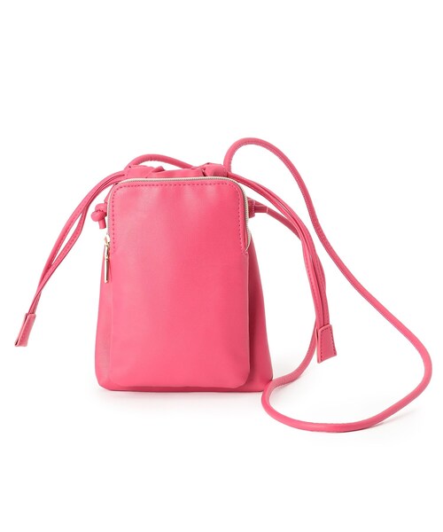 OPAQUE.CLIP（オペークドットクリップ）の「◆ソフトフェイクレザードロストミニショルダー（ショルダーバッグ・レディース・ホワイト/ブラック/イエロー/ベビーピンク・00）」の12枚目の写真