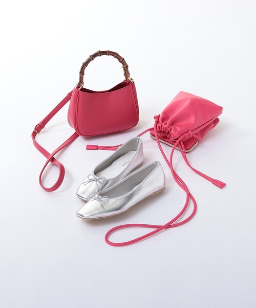 OPAQUE.CLIP（オペークドットクリップ）の「◆ソフトフェイクレザードロストミニショルダー（ショルダーバッグ・レディース・ホワイト/ブラック/イエロー/ベビーピンク・00）」の19枚目の写真