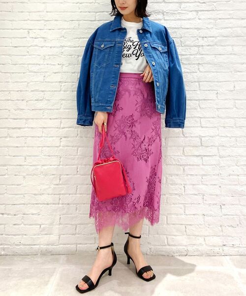 OPAQUE.CLIP（オペークドットクリップ）の「◆ソフトフェイクレザードロストミニショルダー（ショルダーバッグ・レディース・ホワイト/ブラック/イエロー/ベビーピンク・00）」の4枚目の写真