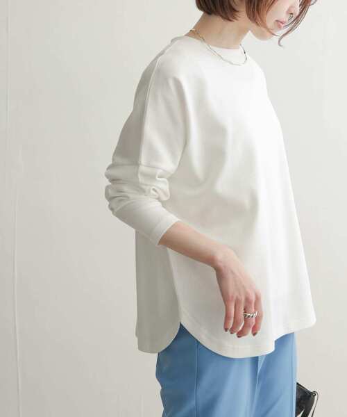 URBAN RESEARCH DOORS(アーバンリサーチドアーズ)の「コットンワイドプルオーバー(Tシャツ/カットソー・レディース・ネイビー/オフホワイト/グリーン/ホワイト系その他・MEDIUM)」の20枚目の写真