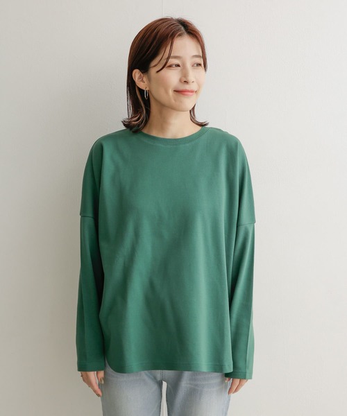 URBAN RESEARCH DOORS(アーバンリサーチドアーズ)の「コットンワイドプルオーバー(Tシャツ/カットソー・レディース・ネイビー/オフホワイト/グリーン/ホワイト系その他・MEDIUM)」の17枚目の写真