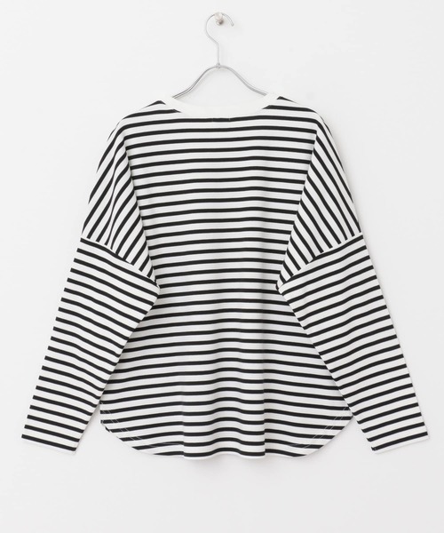 URBAN RESEARCH DOORS(アーバンリサーチドアーズ)の「コットンワイドプルオーバー(Tシャツ/カットソー・レディース・ネイビー/オフホワイト/グリーン/ホワイト系その他・MEDIUM)」の11枚目の写真