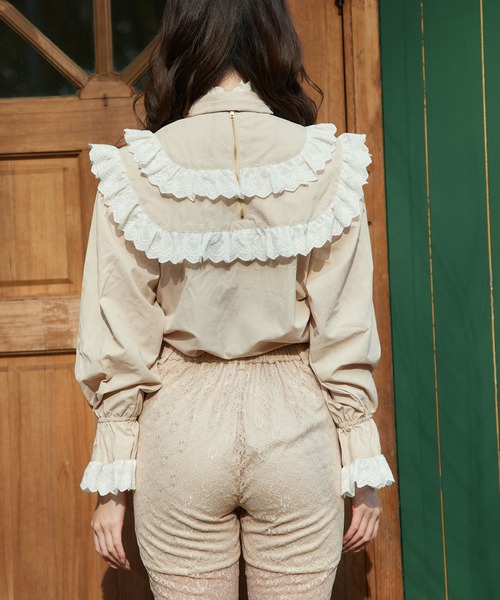 Swankiss(スワンキス)の「SX bigribbon cotton B/L(シャツ/ブラウス・レディース・ベージュ/ホワイト/ブラック・FREE)」の16枚目の写真