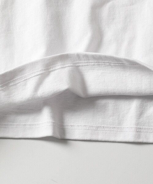 FREAK'S STORE（フリークスストア）の「WEB限定 ビッグシルエット マックスウェイト ヘンリーネックTシャツ/ヘビーウェイト（Tシャツ/カットソー・メンズ・ネイビー/グレイッシュベージュ/ホワイト/アッシュグレー/ブラック/ダークグリーン・SMALL/MEDIUM/LARGE）」の10枚目の写真