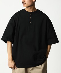 FREAK'S STORE（フリークスストア）の「WEB限定 ビッグシルエット マックスウェイト ヘンリーネックTシャツ/ヘビーウェイト（Tシャツ/カットソー・メンズ）」