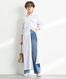 earth music&ecology | ワークシャツワンピース(シャツワンピース)