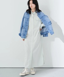 earth music&ecology | ワークシャツワンピース(シャツワンピース)