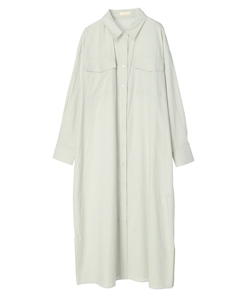 earth music&ecology（アースミュージックアンドエコロジー）の「ワークシャツワンピース（シャツワンピース・レディース・ホワイト系その他6/ベージュ系その他2/グリーン系その他3/ブルー系その他2・FREE）」の16枚目の写真