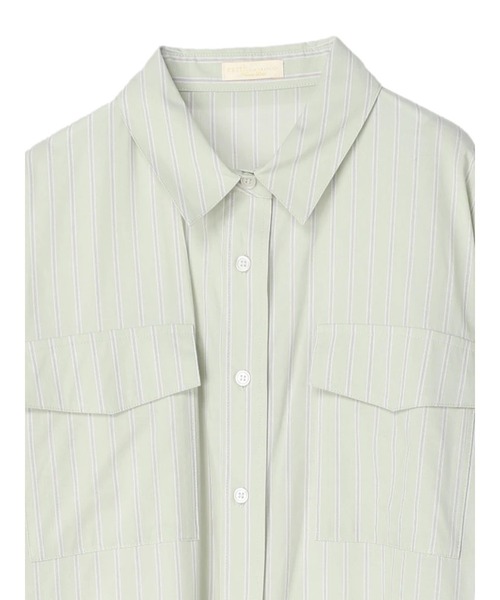 earth music&ecology（アースミュージックアンドエコロジー）の「ワークシャツワンピース（シャツワンピース・レディース・ホワイト系その他6/ベージュ系その他2/グリーン系その他3/ブルー系その他2・FREE）」の12枚目の写真