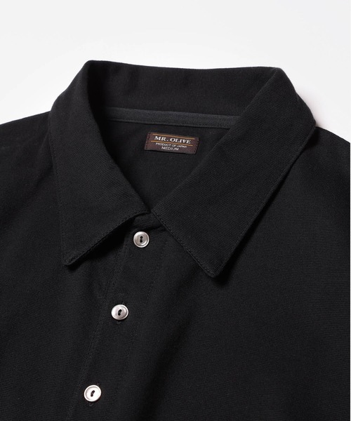 MR.OLIVE(ミスターオリーブ)の「コンパクト ミラノリブ / フレンチ ポロシャツ(ポロシャツ・メンズ・カーキ/ブラック/ベージュ・SMALL/LARGE/MEDIUM)」の8枚目の写真