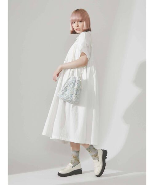 merry jenny（メリージェニー）の「flowerレースポシェット（ハンドバッグ・レディース・ブルー/パープル・FREE）」の8枚目の写真