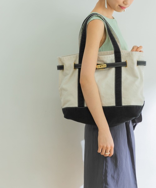 sita parantica（シータパランティカ）の「sita parantica　TOTE-CVL-M（トートバッグ・レディース・ブラウン系その他/ブルー系その他/ブラック系その他・-）」の11枚目の写真