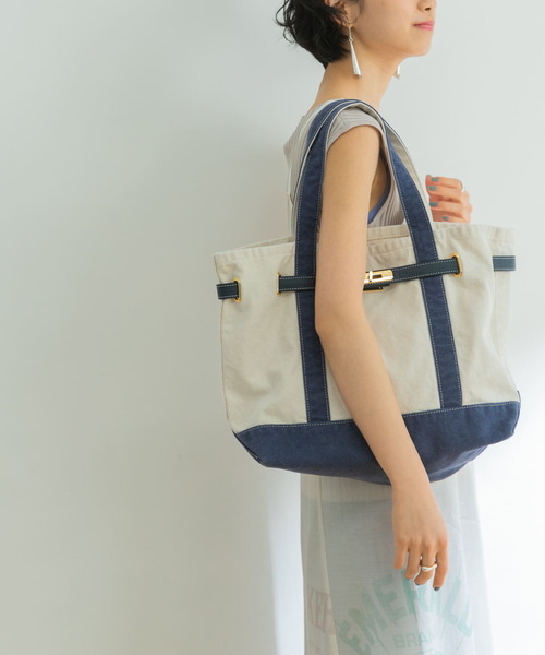 sita parantica（シータパランティカ）の「sita parantica　TOTE-CVL-M（トートバッグ・レディース・ブラウン系その他/ブルー系その他/ブラック系その他・-）」の8枚目の写真