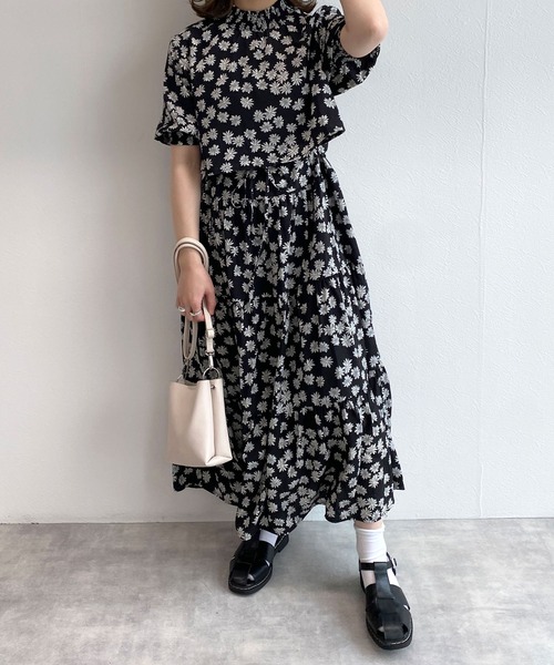 w closet（ダブルクローゼット）の「半袖ティアードワンピース（ワンピース・レディース・ホワイト/スミクロ/ブラック/ホワイト系その他3/ブラック系その他3/ホワイト系その他4/ブラック系その他4・FREE）」の22枚目の写真