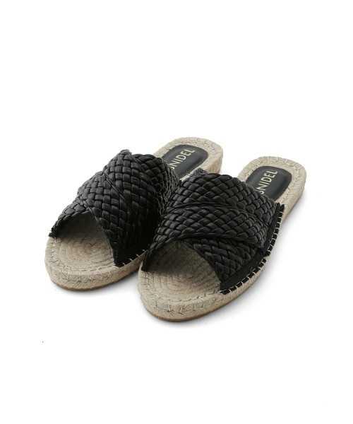 SNIDEL(スナイデル)の「ジュートサンダル(サンダル・レディース・ブラック/ベージュ・SMALL/MEDIUM/LARGE)」の1枚目の写真