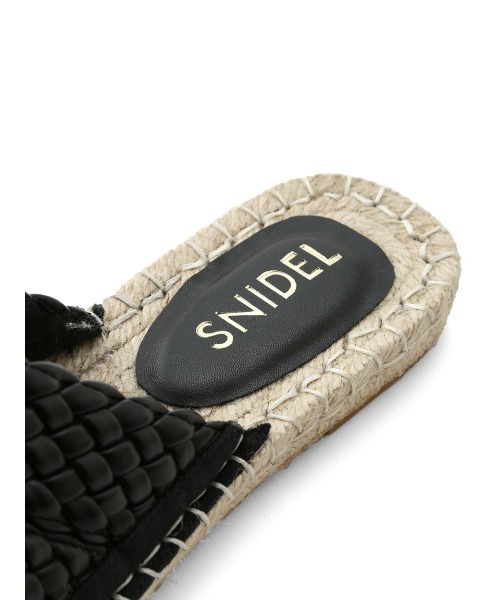 SNIDEL(スナイデル)の「ジュートサンダル(サンダル・レディース・ブラック/ベージュ・SMALL/MEDIUM/LARGE)」の6枚目の写真