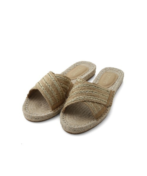 SNIDEL(スナイデル)の「ジュートサンダル(サンダル・レディース・ブラック/ベージュ・SMALL/MEDIUM/LARGE)」の7枚目の写真
