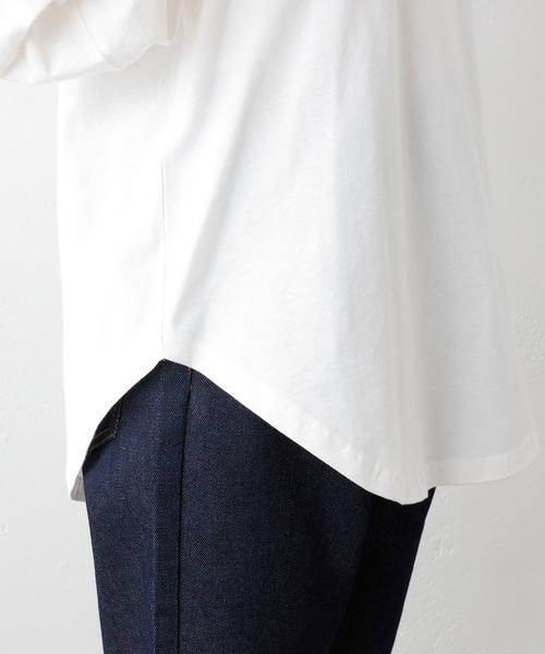 PUAL CE CIN(ピュアルセシン)の「タック袖ボリュームプルオーバー(Tシャツ/カットソー・レディース・ブラック/オフホワイト/ライトベージュ・FREE)」の6枚目の写真
