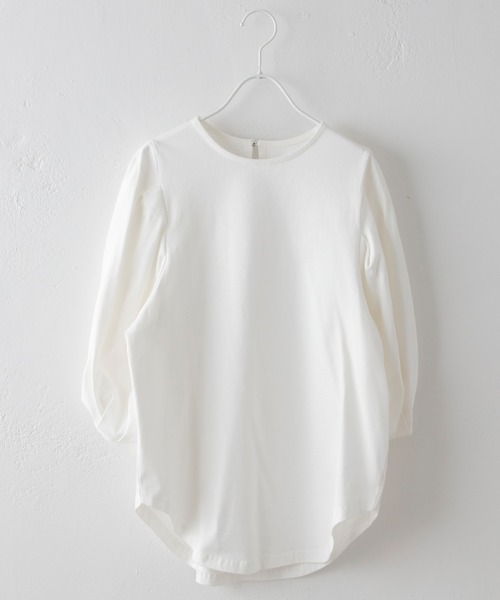 PUAL CE CIN(ピュアルセシン)の「タック袖ボリュームプルオーバー(Tシャツ/カットソー・レディース・ブラック/オフホワイト/ライトベージュ・FREE)」の15枚目の写真