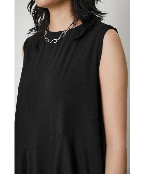 AZUL by moussy(アズールバイマウジー)の「ICE CLEAN FLARE TOPS/アイスクリーンフレアトップス(Tシャツ/カットソー・レディース・ライトグレー/ライトブルー/ブラック・SMALL/MEDIUM)」の4枚目の写真