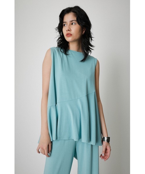 AZUL by moussy(アズールバイマウジー)の「ICE CLEAN FLARE TOPS/アイスクリーンフレアトップス(Tシャツ/カットソー・レディース・ライトグレー/ライトブルー/ブラック・SMALL/MEDIUM)」の22枚目の写真