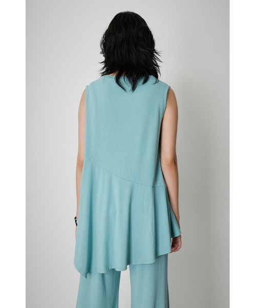 AZUL by moussy(アズールバイマウジー)の「ICE CLEAN FLARE TOPS/アイスクリーンフレアトップス(Tシャツ/カットソー・レディース・ライトグレー/ライトブルー/ブラック・SMALL/MEDIUM)」の5枚目の写真
