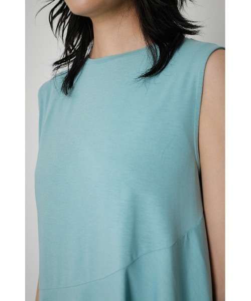 AZUL by moussy(アズールバイマウジー)の「ICE CLEAN FLARE TOPS/アイスクリーンフレアトップス(Tシャツ/カットソー・レディース・ライトグレー/ライトブルー/ブラック・SMALL/MEDIUM)」の12枚目の写真