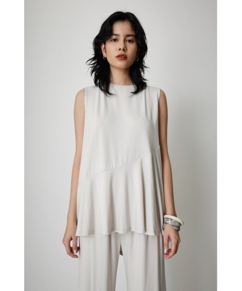 AZUL by moussy(アズールバイマウジー)の「ICE CLEAN FLARE TOPS/アイスクリーンフレアトップス(Tシャツ/カットソー・レディース・ライトグレー/ライトブルー/ブラック・SMALL/MEDIUM)」の20枚目の写真