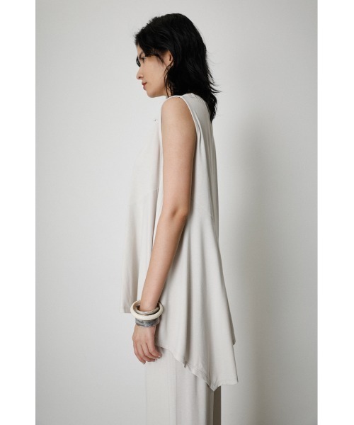 AZUL by moussy(アズールバイマウジー)の「ICE CLEAN FLARE TOPS/アイスクリーンフレアトップス(Tシャツ/カットソー・レディース・ライトグレー/ライトブルー/ブラック・SMALL/MEDIUM)」の6枚目の写真