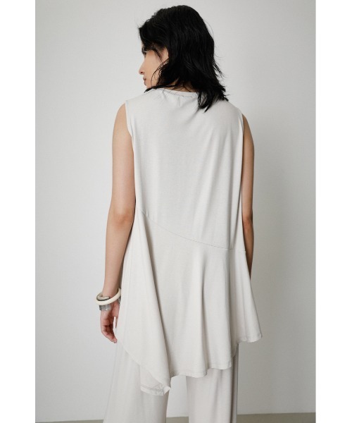 AZUL by moussy(アズールバイマウジー)の「ICE CLEAN FLARE TOPS/アイスクリーンフレアトップス(Tシャツ/カットソー・レディース・ライトグレー/ライトブルー/ブラック・SMALL/MEDIUM)」の13枚目の写真