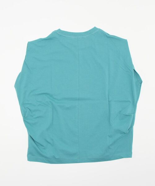 Q（キュー）の「オーガニックコットン天竺カットソー（Tシャツ/カットソー・レディース・ブラック/オレンジ/グリーン・MEDIUM）」の4枚目の写真