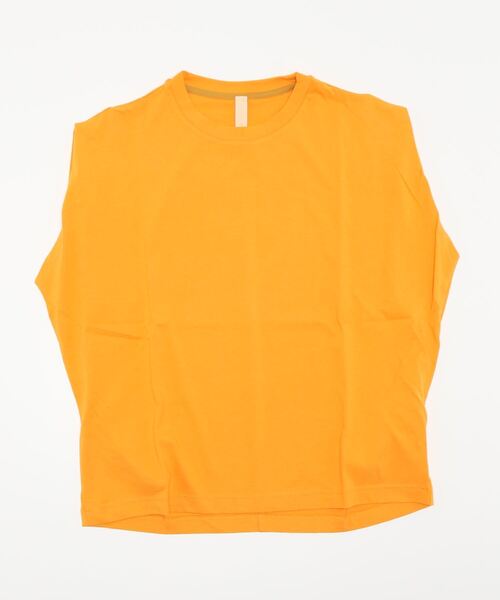 Q（キュー）の「オーガニックコットン天竺カットソー（Tシャツ/カットソー・レディース・ブラック/オレンジ/グリーン・MEDIUM）」の5枚目の写真