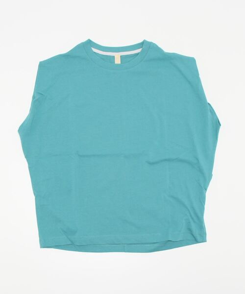 Q（キュー）の「オーガニックコットン天竺カットソー（Tシャツ/カットソー・レディース・ブラック/オレンジ/グリーン・MEDIUM）」の6枚目の写真