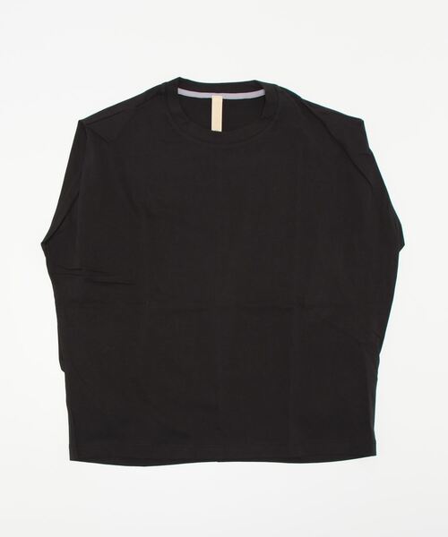 Q（キュー）の「オーガニックコットン天竺カットソー（Tシャツ/カットソー・レディース・ブラック/オレンジ/グリーン・MEDIUM）」の7枚目の写真