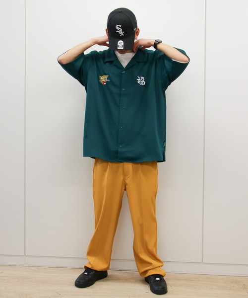 VENCEEXCHANGE（ヴァンスエクスチェンジ）の「バック刺繍半袖ベトシャツ（シャツ/ブラウス・メンズ・ホワイト/ブラック/グリーン・M/L）」の19枚目の写真