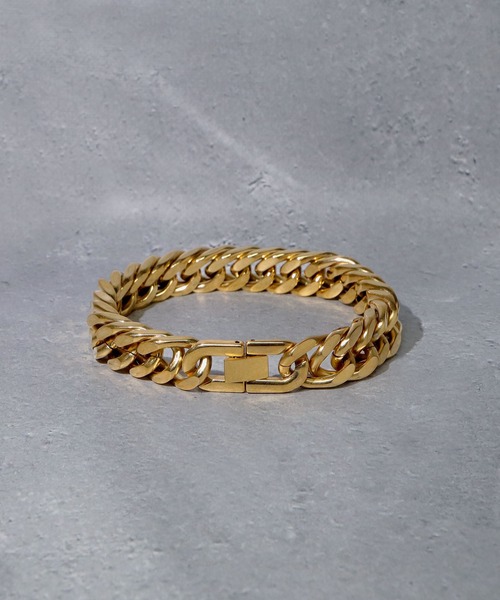 SBG（エスビー）の「SBG 喜平チェーンブレスレット（ブレスレット・メンズ・シルバー/ゴールド・21cm）」の2枚目の写真