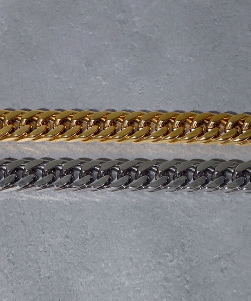 SBG（エスビー）の「SBG 喜平チェーンブレスレット（ブレスレット・メンズ・シルバー/ゴールド・21cm）」の4枚目の写真