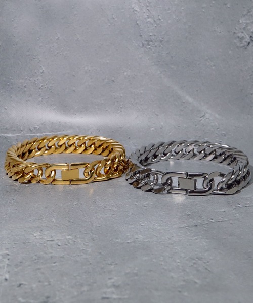 SBG（エスビー）の「SBG 喜平チェーンブレスレット（ブレスレット・メンズ・シルバー/ゴールド・21cm）」の6枚目の写真