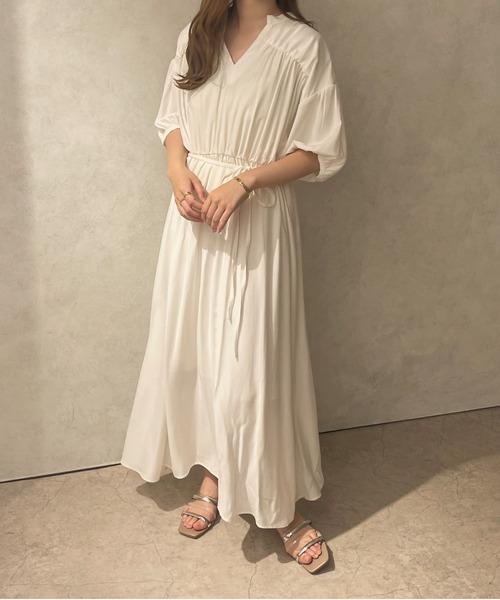 apres jour clair（アプレジュールクレア）の「【apres jour clair】フレアワンピース【ZOZOTOWN限定アイテム】（ワンピース・レディース・オフホワイト/ベージュ・X-LARGE/フリー）」の22枚目の写真